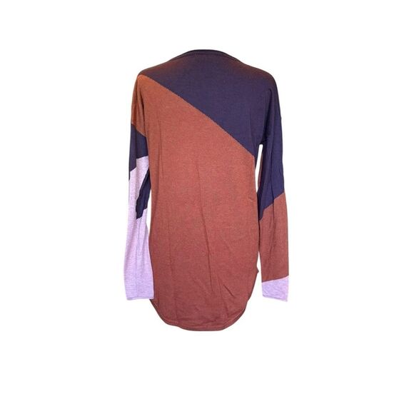 Smartwool Shadow Pine Colorblock Sweater Merino Wool Blend Womens Small - Picture 3 of 8